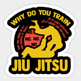 Train Jiu Jitsu gift Sticker